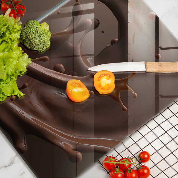 Főzőlap védő üveglap Folyékony csokoládé