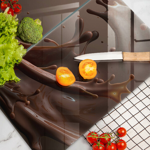 Főzőlap védő üveglap Folyékony csokoládé