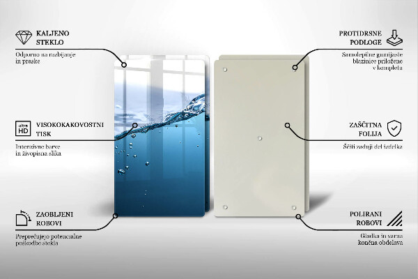 Főzőlap védő üveglap Nyílt víz