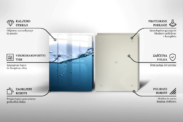 Főzőlap védő üveglap Nyílt víz