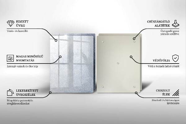 Főzőlap védő üveglap Szelet torta