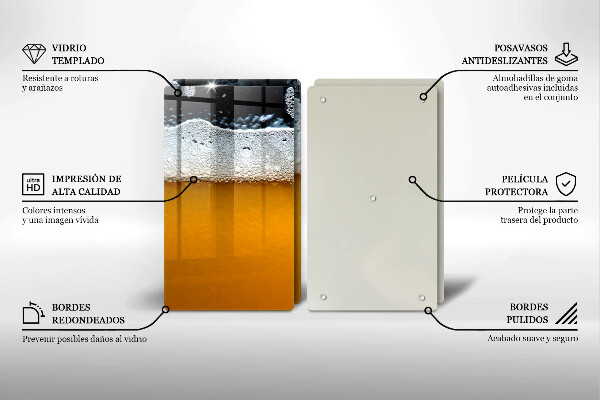 Főzőlap védő üveglap Igyál sörhabot