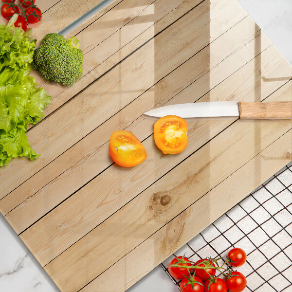 Főzőlap védő üveglap Finom fa táblák