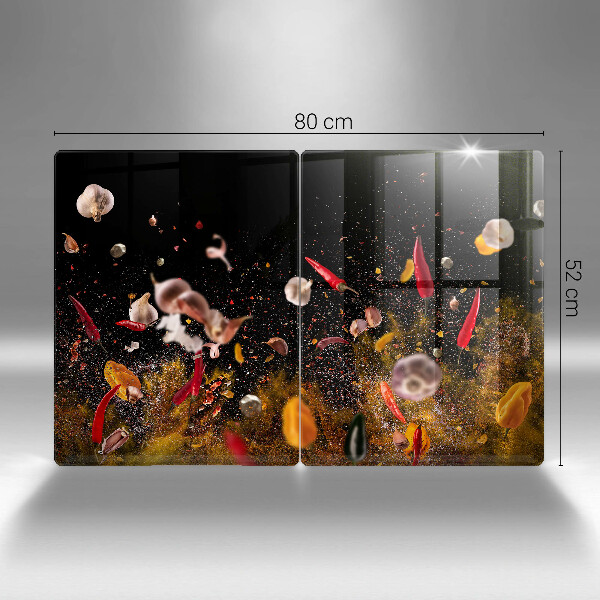 Főzőlap védő üveglap Forró fűszerek