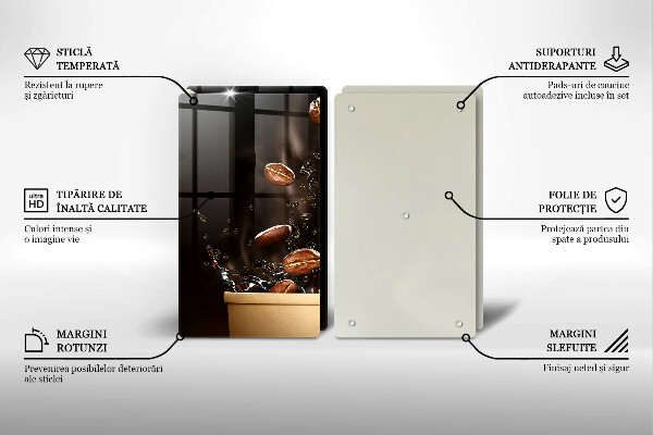 Főzőlap védő üveglap Forró kávébab