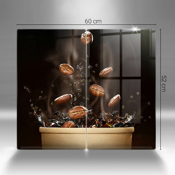 Főzőlap védő üveglap Forró kávébab