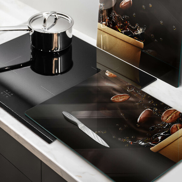 Főzőlap védő üveglap Forró kávébab