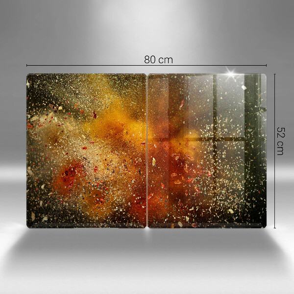 Főzőlap védő üveglap Színes fűszerek