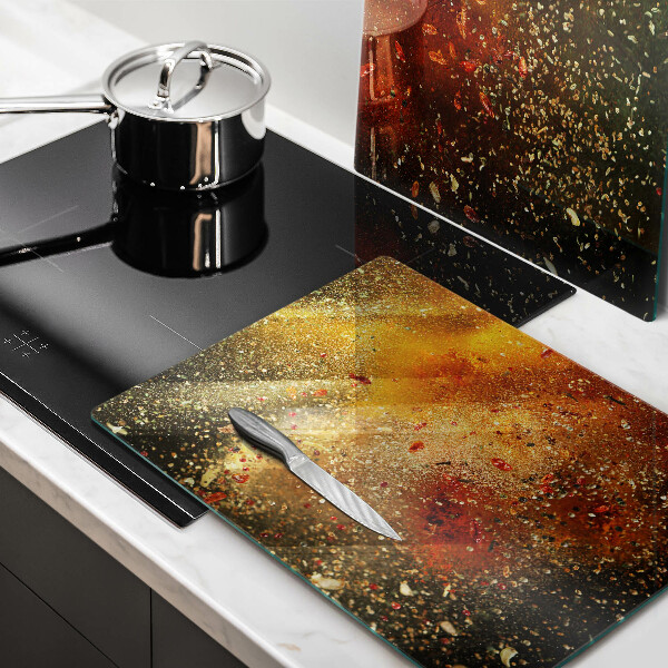 Főzőlap védő üveglap Színes fűszerek