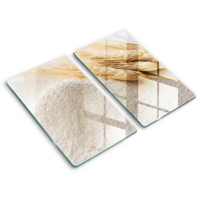 Főzőlap védő üveglap Liszt és kalászok