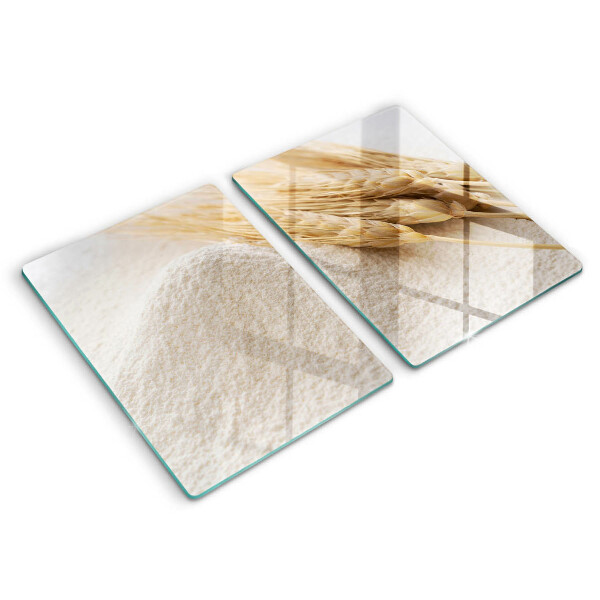 Főzőlap védő üveglap Liszt és kalászok