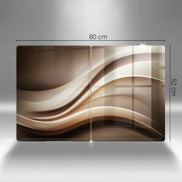 Főzőlap védő üveglap Absztrakciós finom vonalak