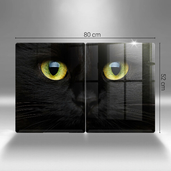 Főzőlap védő üveglap Állati macska szeme