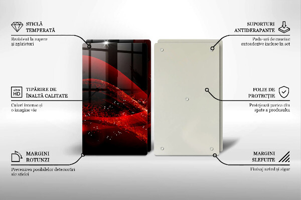 Főzőlap védő üveglap Modern absztrakció