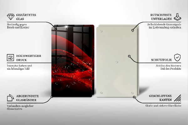 Főzőlap védő üveglap Modern absztrakció