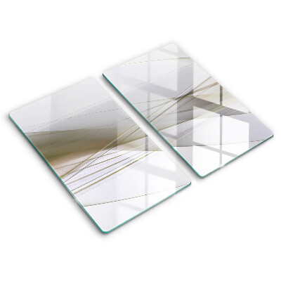 Főzőlap védő üveglap Absztrakt vonalak tervezése