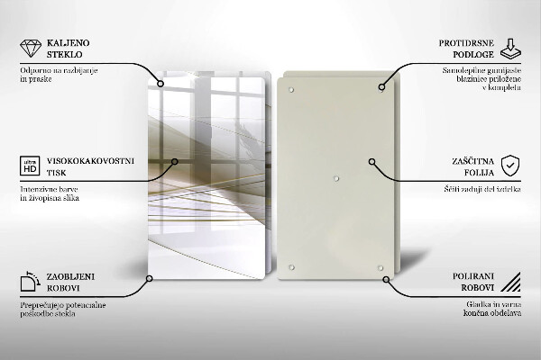 Főzőlap védő üveglap Absztrakt vonalak tervezése