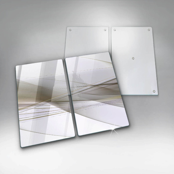 Főzőlap védő üveglap Absztrakt vonalak tervezése