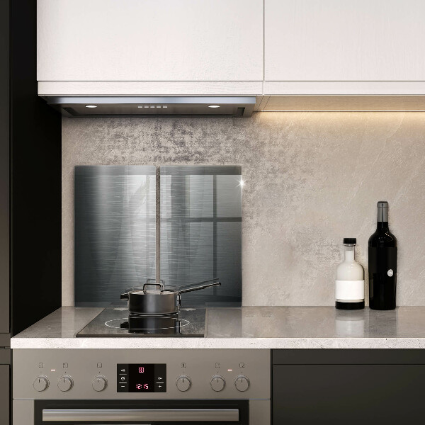 Főzőlap védő üveglap Fém textúra