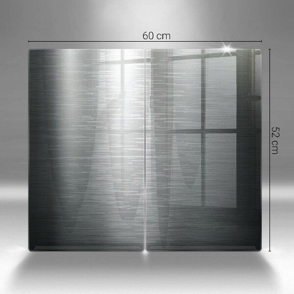 Főzőlap védő üveglap Fém textúra