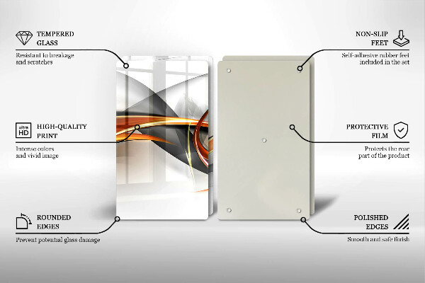 Főzőlap védő üveglap Modern formák