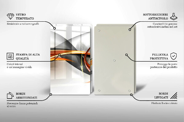 Főzőlap védő üveglap Modern formák