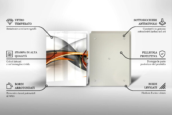 Főzőlap védő üveglap Modern formák