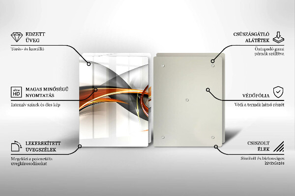 Főzőlap védő üveglap Modern formák