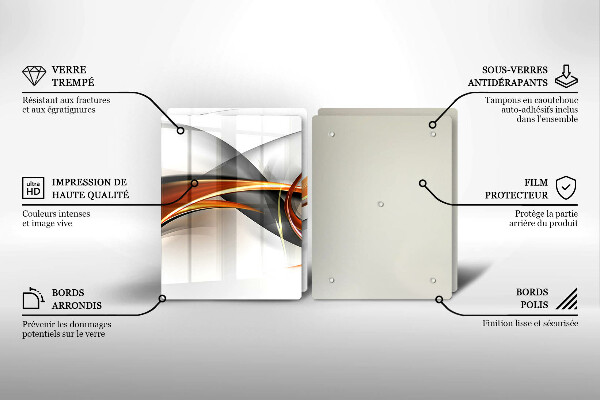 Főzőlap védő üveglap Modern formák
