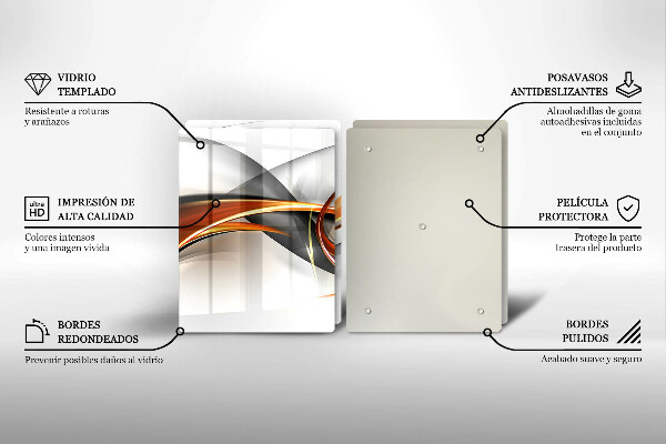 Főzőlap védő üveglap Modern formák