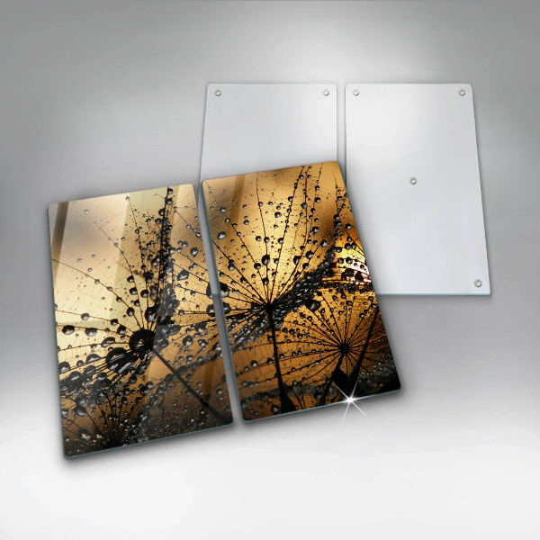 Főzőlap védő üveglap Harmat és pitypang