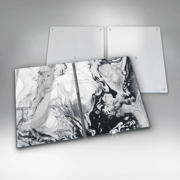 Főzőlap védő üveglap Tinta absztrakció