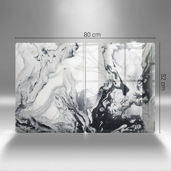 Főzőlap védő üveglap Tinta absztrakció