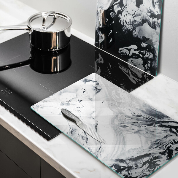 Főzőlap védő üveglap Tinta absztrakció