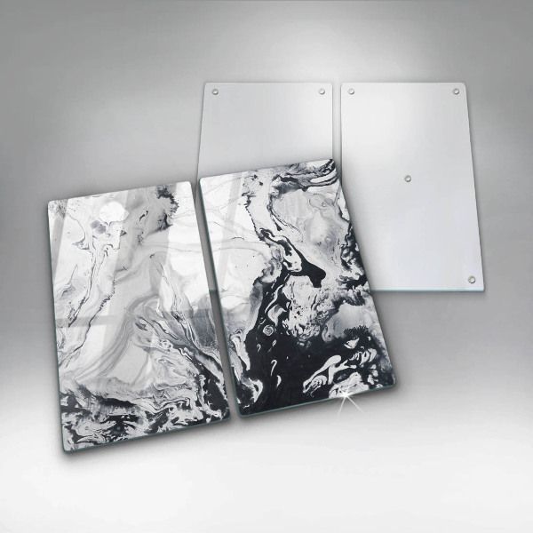 Főzőlap védő üveglap Tinta absztrakció