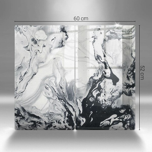 Főzőlap védő üveglap Tinta absztrakció