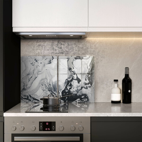 Főzőlap védő üveglap Tinta absztrakció