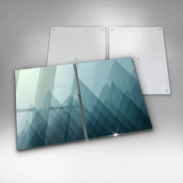 Főzőlap védő üveglap Absztrakt hegyek