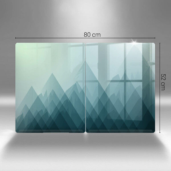 Főzőlap védő üveglap Absztrakt hegyek