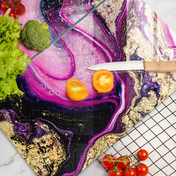 Főzőlap védő üveglap Absztrakt design arany