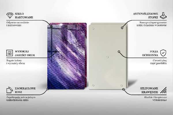 Főzőlap védő üveglap Festék absztrakció