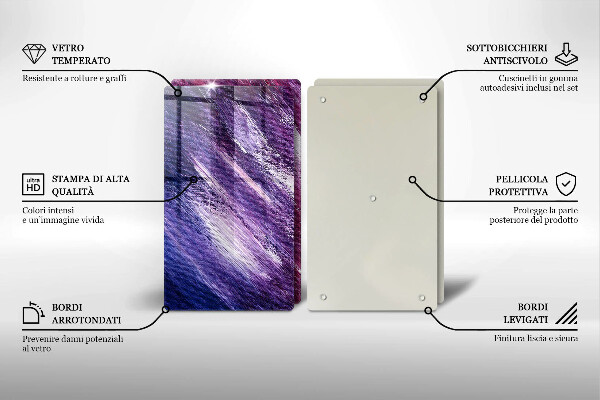 Főzőlap védő üveglap Festék absztrakció