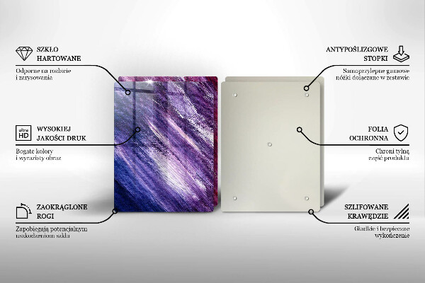 Főzőlap védő üveglap Festék absztrakció