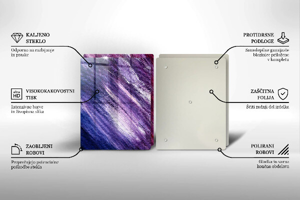 Főzőlap védő üveglap Festék absztrakció