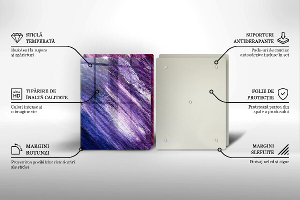 Főzőlap védő üveglap Festék absztrakció