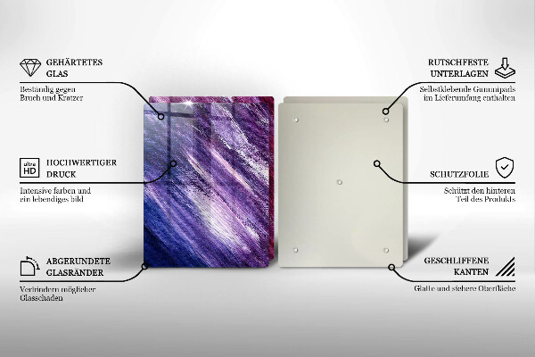 Főzőlap védő üveglap Festék absztrakció