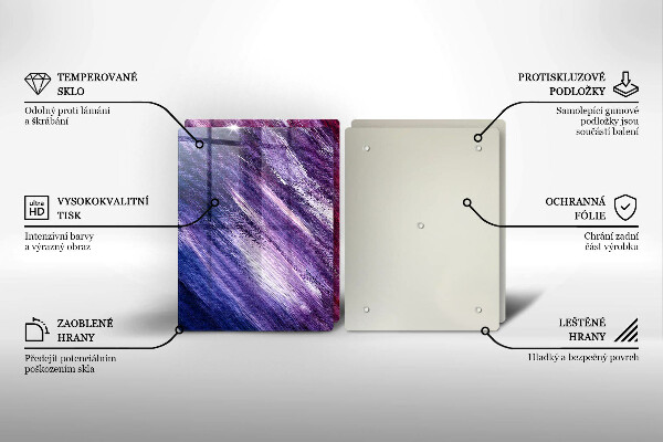 Főzőlap védő üveglap Festék absztrakció