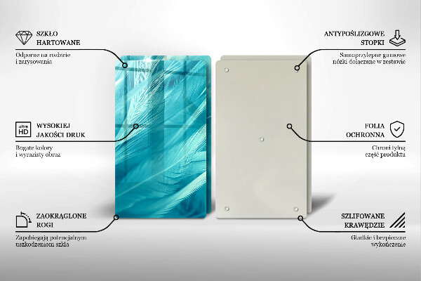 Főzőlap védő üveglap Finom tollak