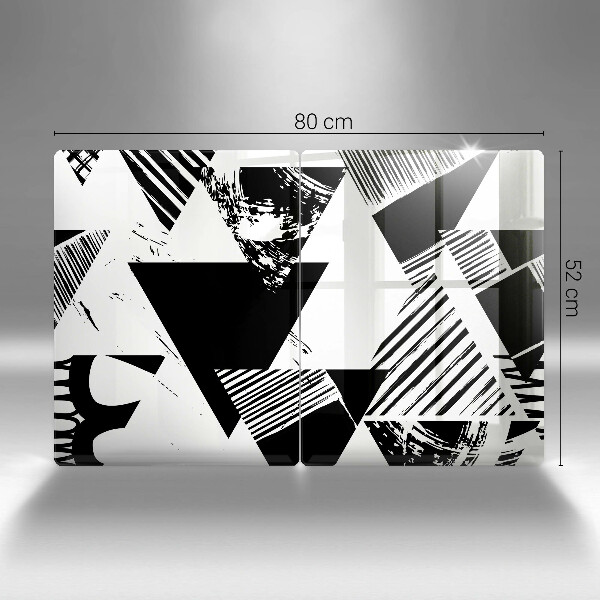 Főzőlap védő üveglap Geometriai háromszögek