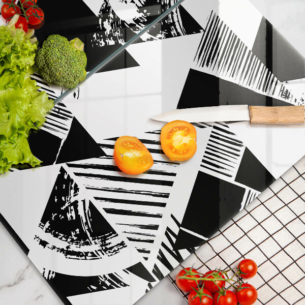 Főzőlap védő üveglap Geometriai háromszögek